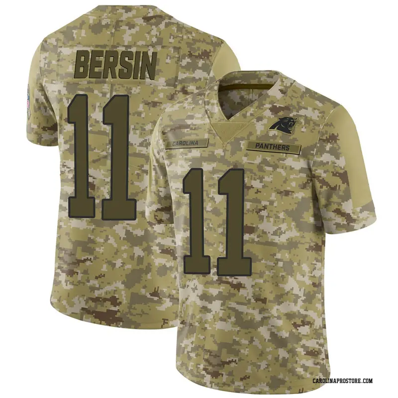 Camo Men's Brenton Bersin Carolina Panthers Limited 2018 Salute to Service Jersey